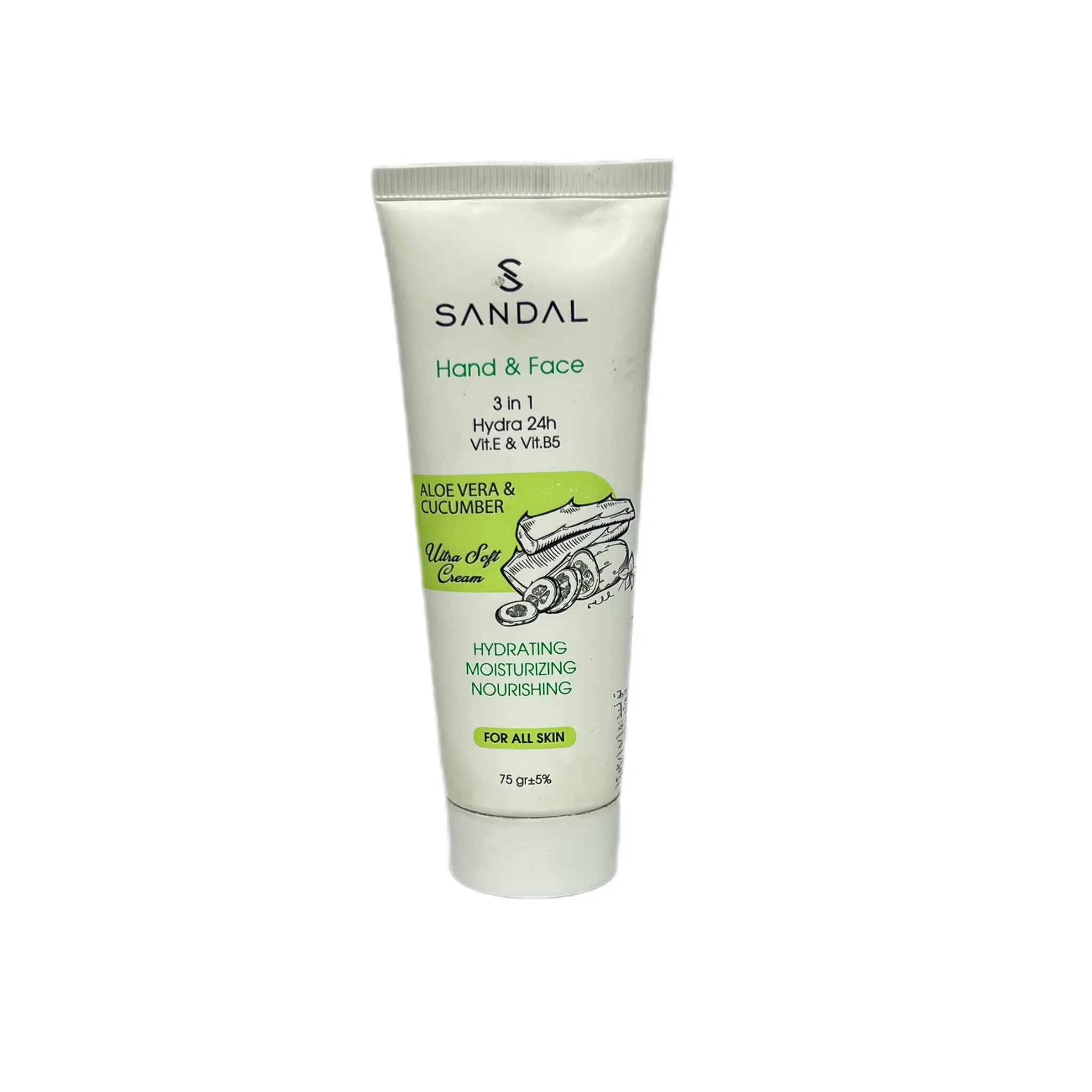 کرم مرطوب کننده صندل رایحه الورا و خیار 75میل