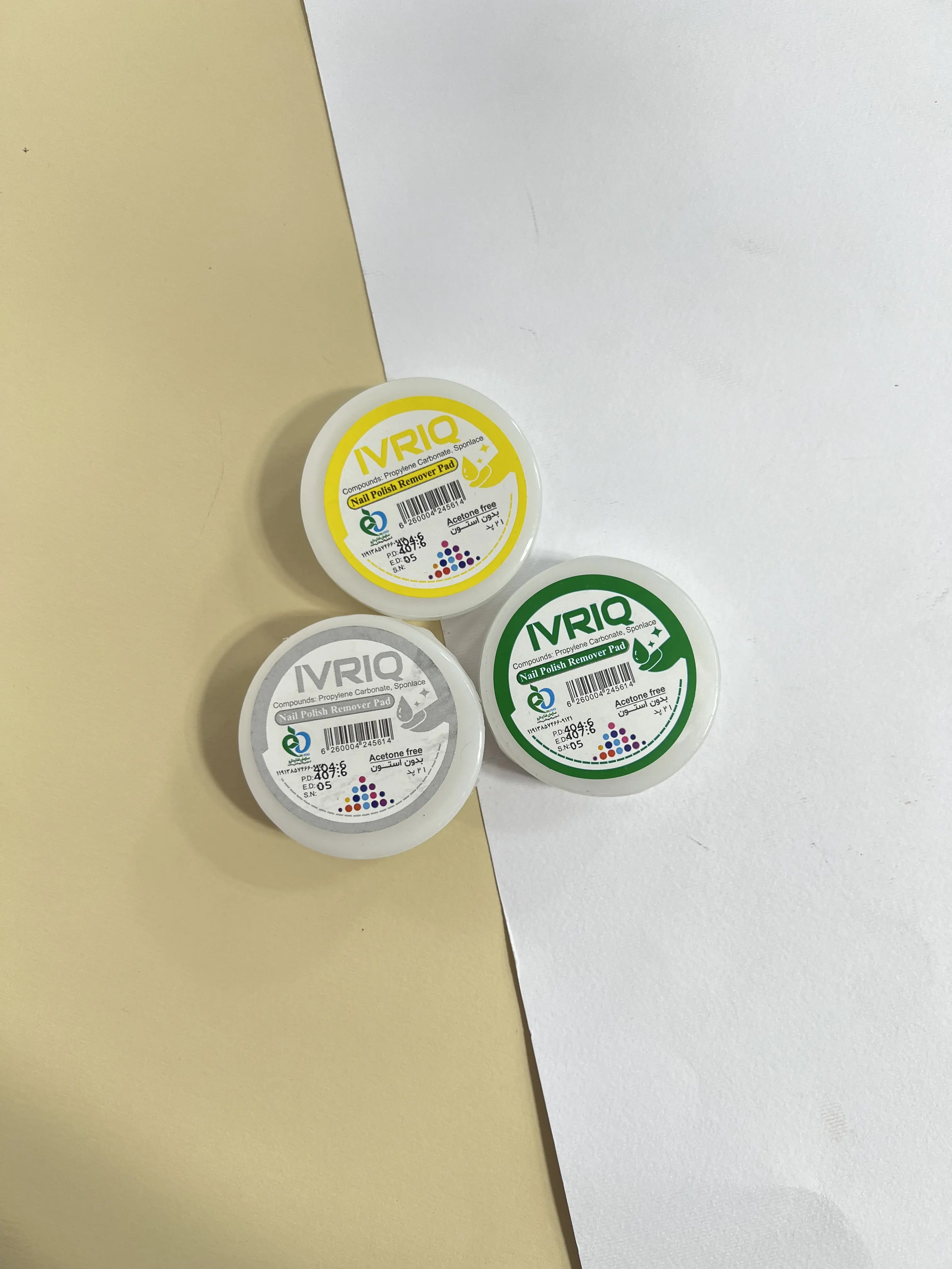 لاک پاک کن ایوریق 21 عددی